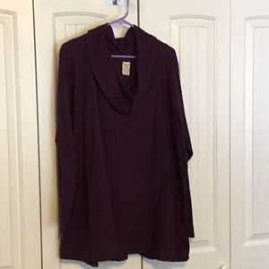 Faded Glory super soft, cowl neck tunic, sz 3X
